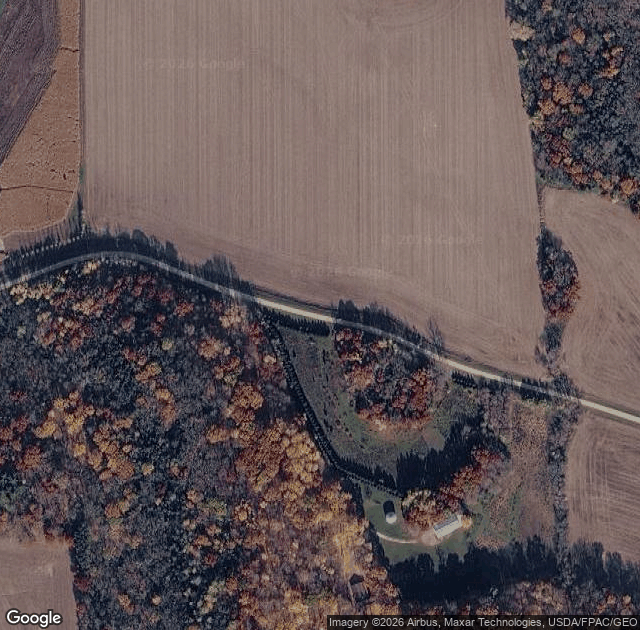 Aerial view of Hampton Hills Tree Farm in Cannon Falls, MN