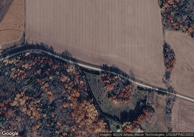 Aerial view of Hampton Hills Tree Farm in Cannon Falls, MN