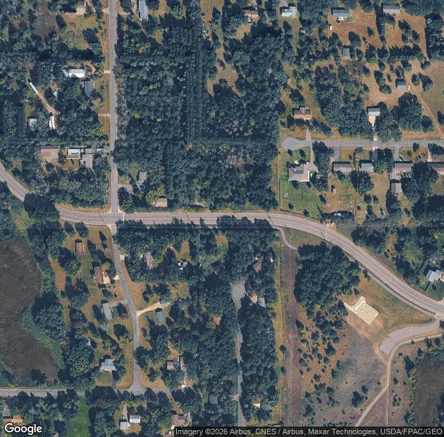 Aerial view of Hansen Tree Farm in Ramsey, MN