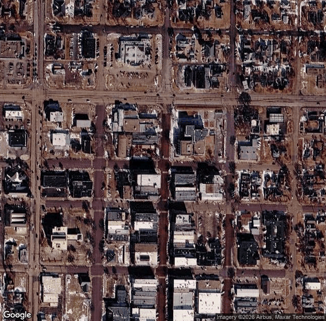 Aerial view of Hardin's Tree Farm in Kearney, NE