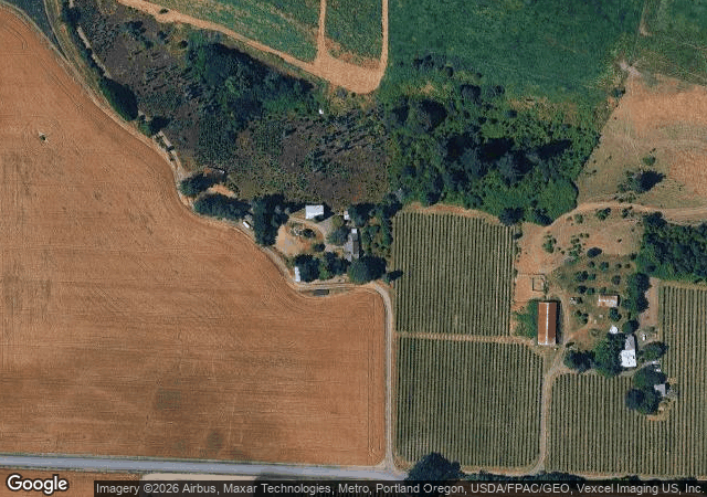 Aerial view of Harrison Road Farm in Banks, OR