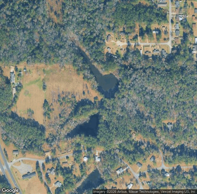 Aerial view of Havana Christmas Tree Farm (Turner's) in Havana, FL