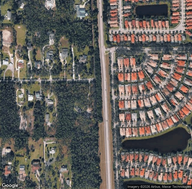 Aerial view of Heavenly Evergreens Christmas Trees and Pumpkin Patch in Naples, FL