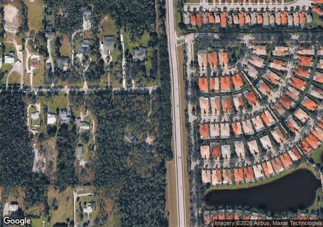 Aerial view of Heavenly Evergreens Christmas Trees and Pumpkin Patch in Naples, FL