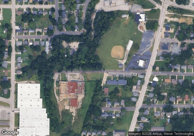 Aerial view of Heritage Valley Tree Farm LLC in Washington, MO