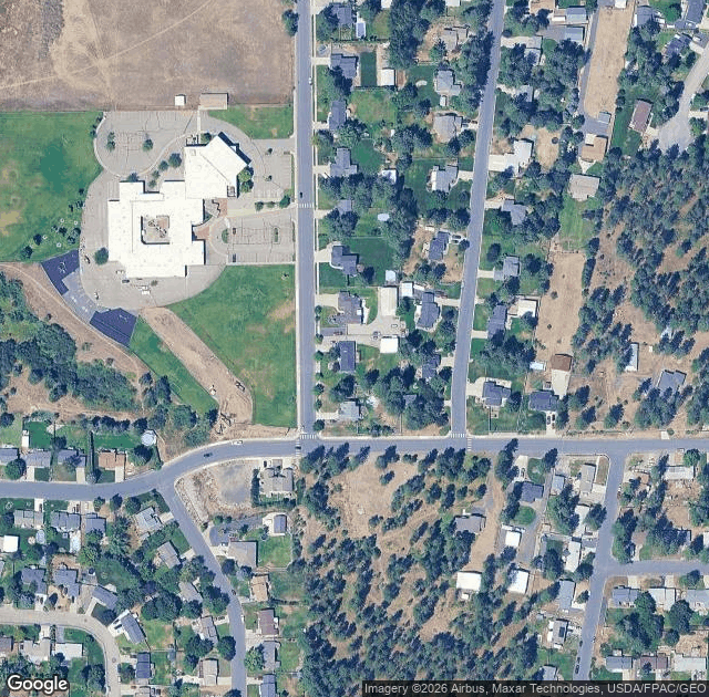 Aerial view of Holly Lane Tree Farm in Mead, WA