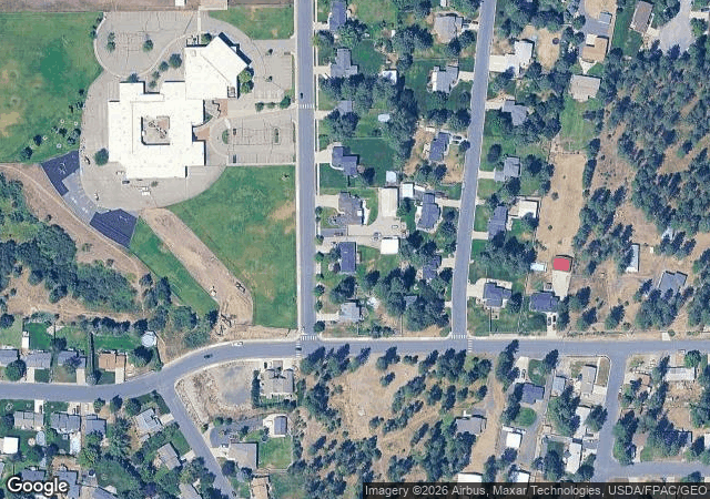 Aerial view of Holly Lane Tree Farm in Mead, WA