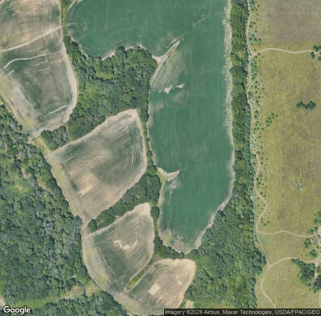Aerial view of Howell Tree Farm in Cumming, IA