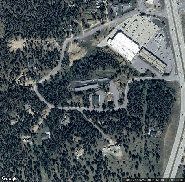 Aerial view of Inspiration Ranch in Conifer, CO