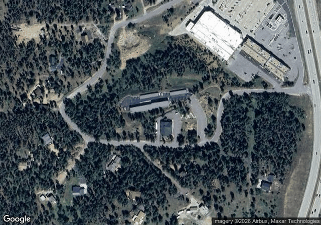 Aerial view of Inspiration Ranch in Conifer, CO