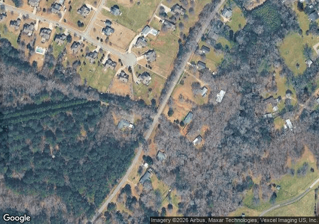 Aerial view of Jack's Creek Christmas Tree Farm & Nursery in Bishop, GA