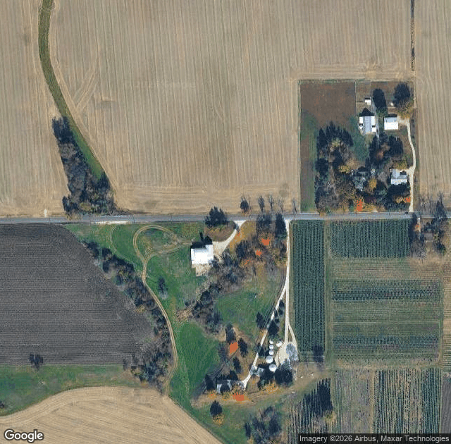 Aerial view of Jay's Tree Farm in Mooresville, IN