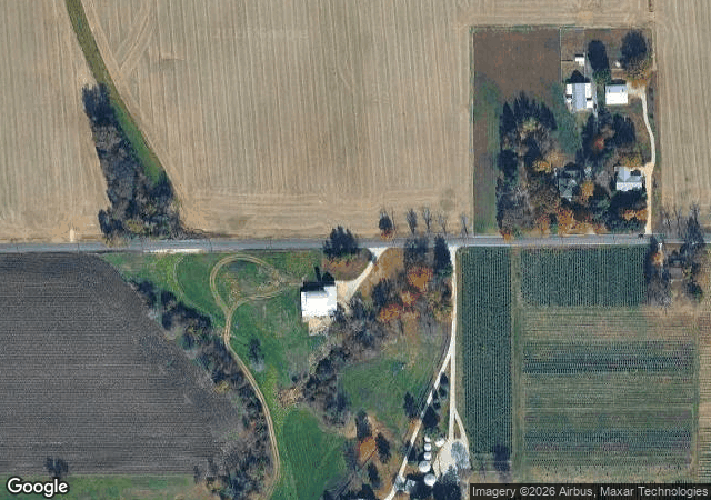 Aerial view of Jay's Tree Farm in Mooresville, IN
