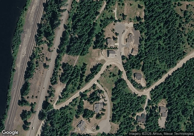 Aerial view of Johnson's Christmas Trees in Cocolalla, ID