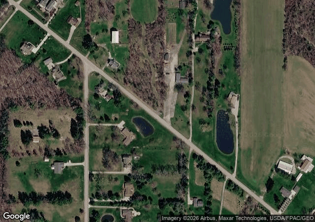 Aerial view of Kall Christmas Tree Farm in Medina, OH