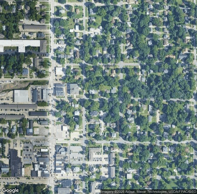 Aerial view of Kris Kringle's Tree Farm in Cedar Falls, IA