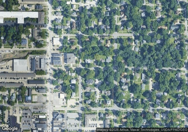 Aerial view of Kris Kringle's Tree Farm in Cedar Falls, IA