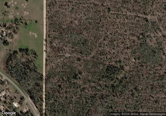 Aerial view of Lee's Tree Farm in Grand Ridge, FL