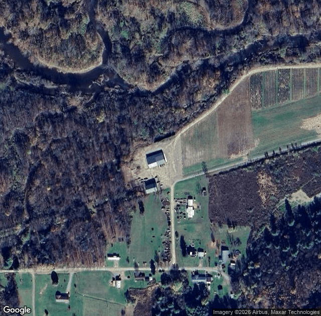 Aerial view of LGL Tree Farm in Pittsfield, PA