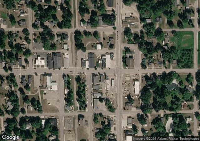 Aerial view of Little E's Trees in Manton, MI