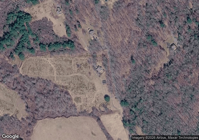 Aerial view of Maple Hollow Tree Farm in New Hartford, CT