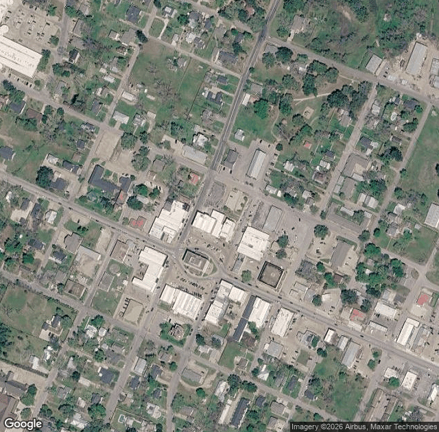 Aerial view of Martin Farms Christmas Tree Plantation in Bellville, TX
