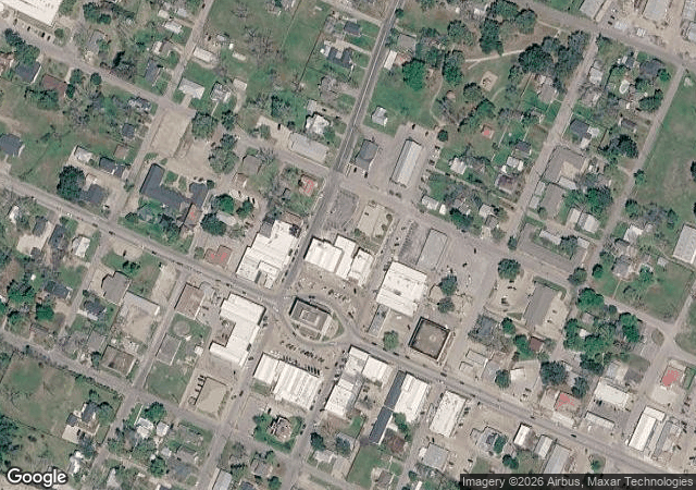 Aerial view of Martin Farms Christmas Tree Plantation in Bellville, TX