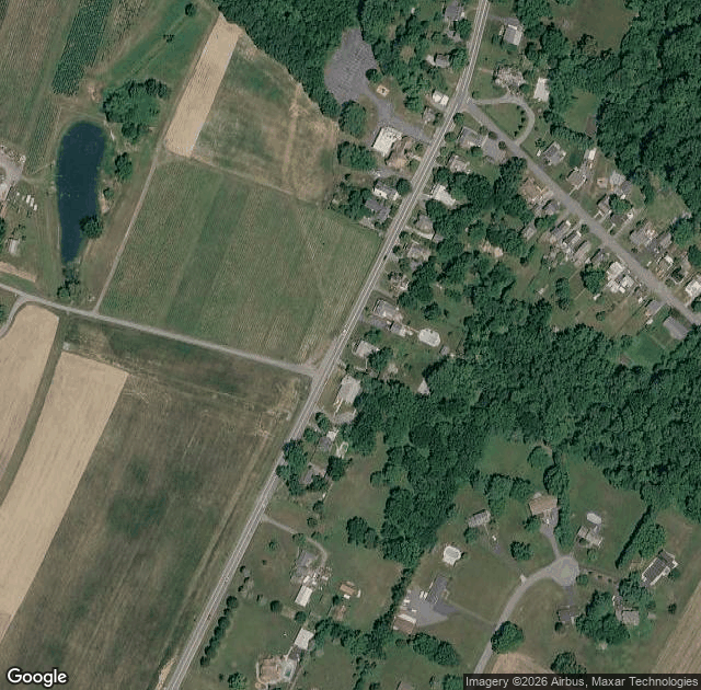 Aerial view of Mayne's Tree Farm in Buckeystown, MD