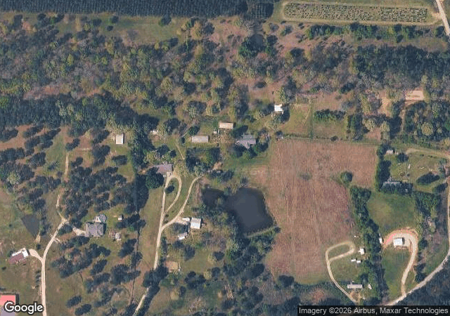 Aerial view of McAlpine Christmas Tree Farm in Bismarck, AR
