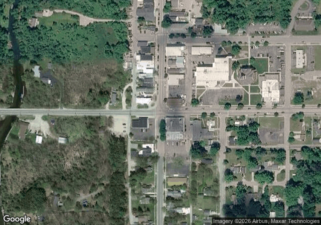 Aerial view of Messiah's Christmas Tree Farm in Bellaire, MI