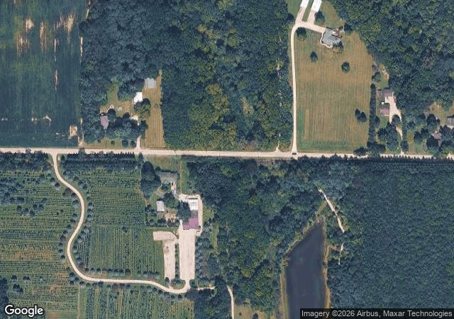 Aerial view of Millbrook Tree Farm in Yorktown, IN