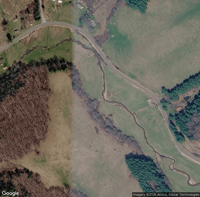 Aerial view of Mistletoe Meadows in Laurel Springs, NC