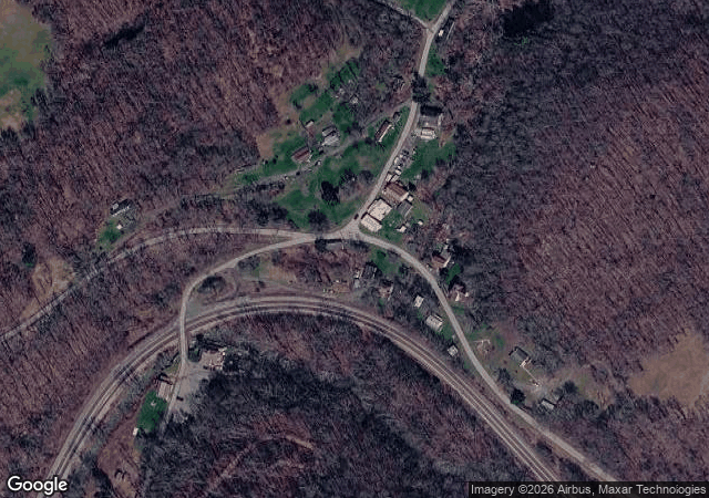 Aerial view of Mulkeen Landscaping Tree Farm in Independence, WV