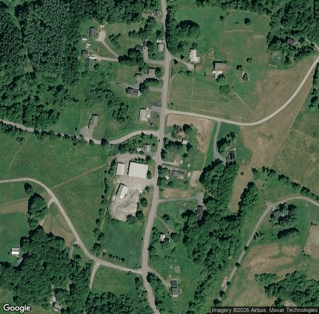 Aerial view of Murray Hill Farm in Waterbury Center, VT