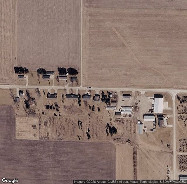 Aerial view of Myers Tree Farm & Potting Shed in Sperry, IA