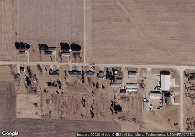 Aerial view of Myers Tree Farm & Potting Shed in Sperry, IA