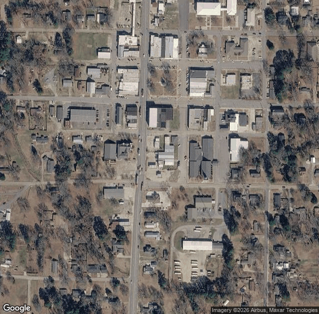 Aerial view of Old Milo Tree Farms & Pumpkin Patch in Hamburg, AR