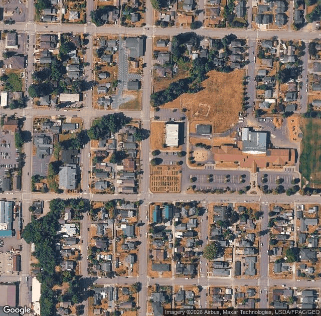 Aerial view of Pilchuck Secret Valley Christmas Tree Farm in Arlington, WA