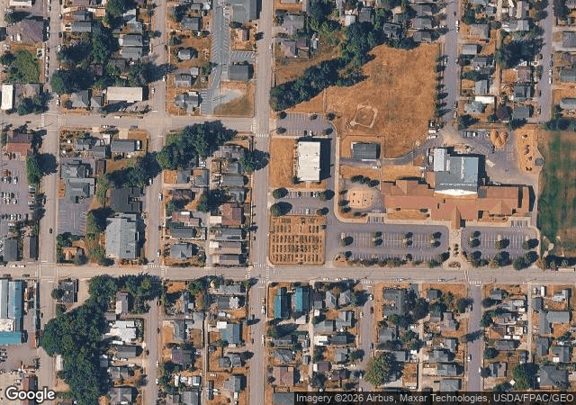 Aerial view of Pilchuck Secret Valley Christmas Tree Farm in Arlington, WA