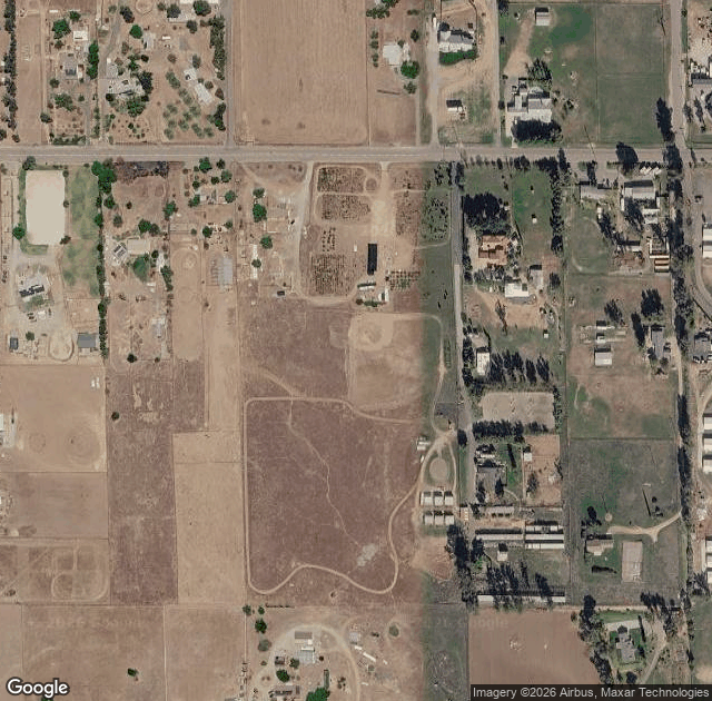 Aerial view of Pine Tree Acres Christmas Tree Farm in Ramona, CA