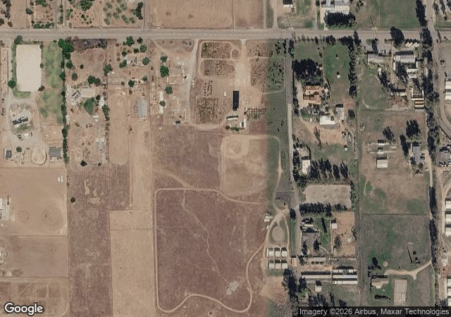 Aerial view of Pine Tree Acres Christmas Tree Farm in Ramona, CA