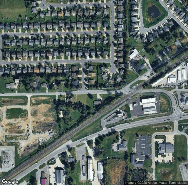 Aerial view of Piney Acres Farm in Fortville, IN