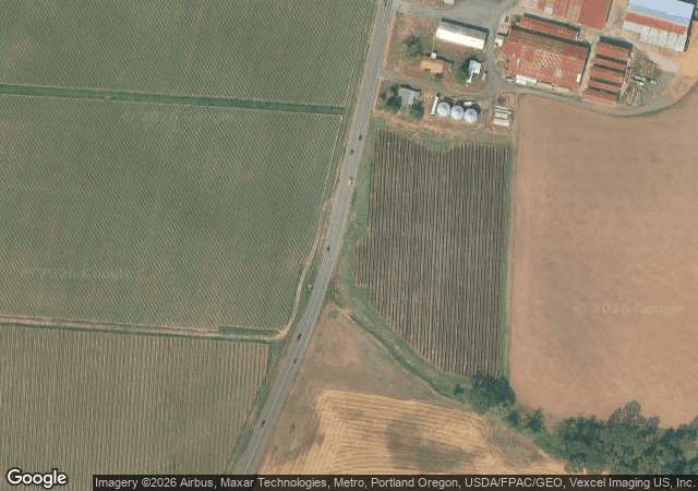 Aerial view of Plumper Pumpkin Patch & Tree Farm in North Plains, OR