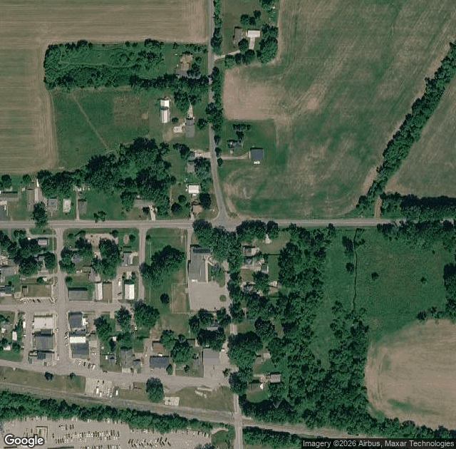 Aerial view of Postema Christmas Tree Farm in Alto, MI