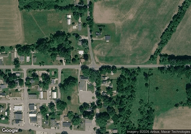 Aerial view of Postema Christmas Tree Farm in Alto, MI