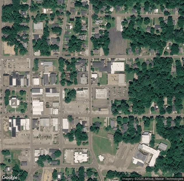 Aerial view of Red Bird Farms in Kosciusko, MS