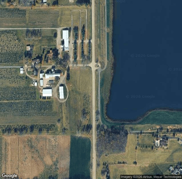 Aerial view of Richardson Adventure Farm in Spring Grove, IL