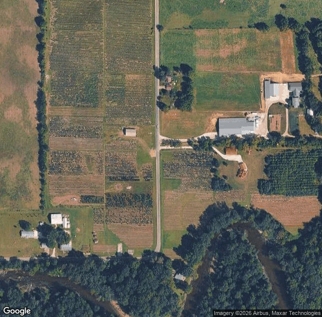 Aerial view of Riverside Pines in Ligonier, IN