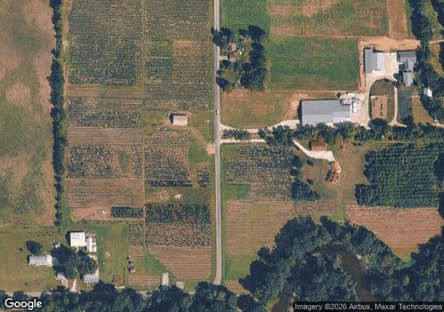 Aerial view of Riverside Pines in Ligonier, IN