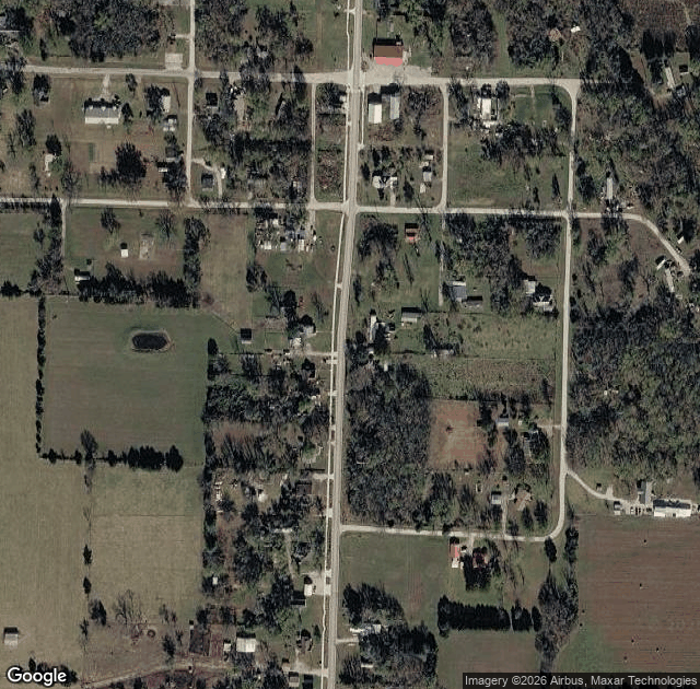 Aerial view of Rocky Ridge Tree Farm in Flemington, MO